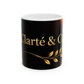 Gold Laurel Accent Clarté & Co Mug | Ceramic Coffee Cup
