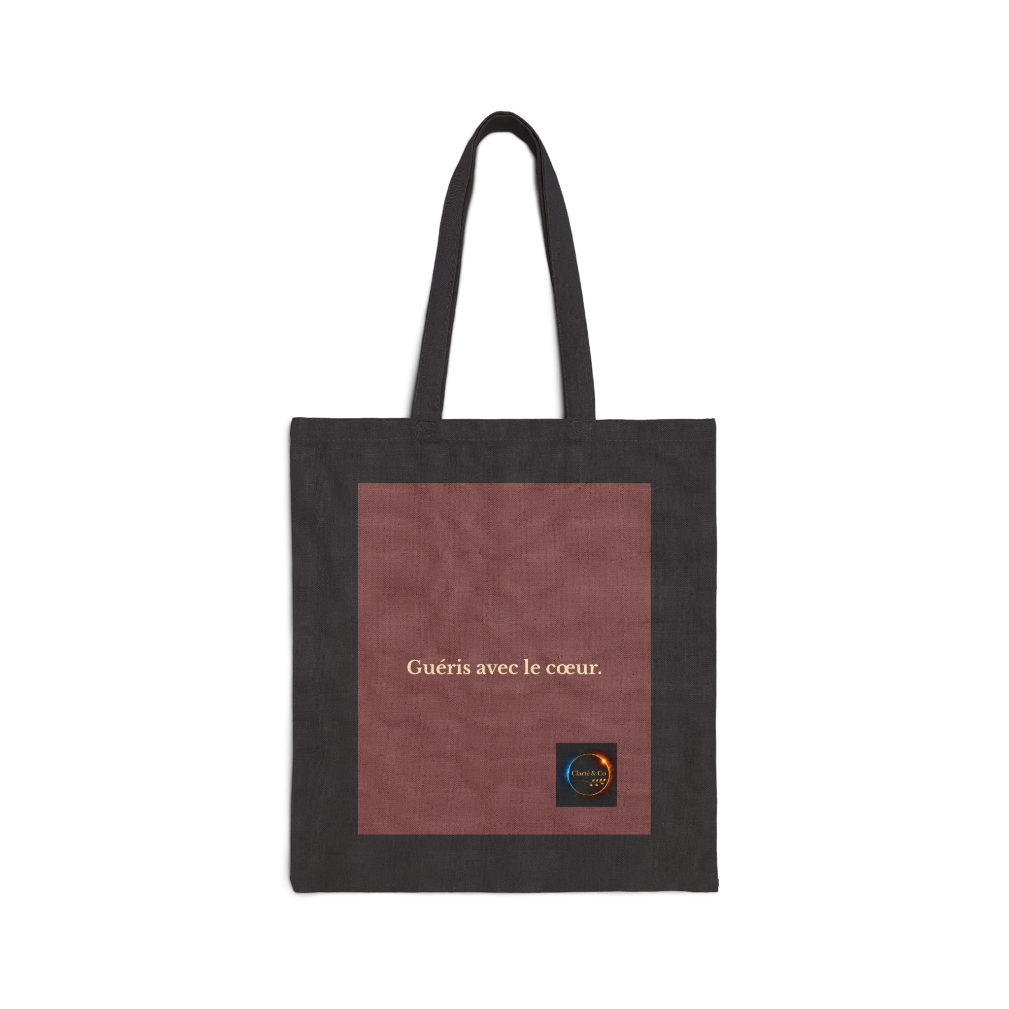 Guéris avec le coeur Tote Bag | French Quote, Minimal Square Design