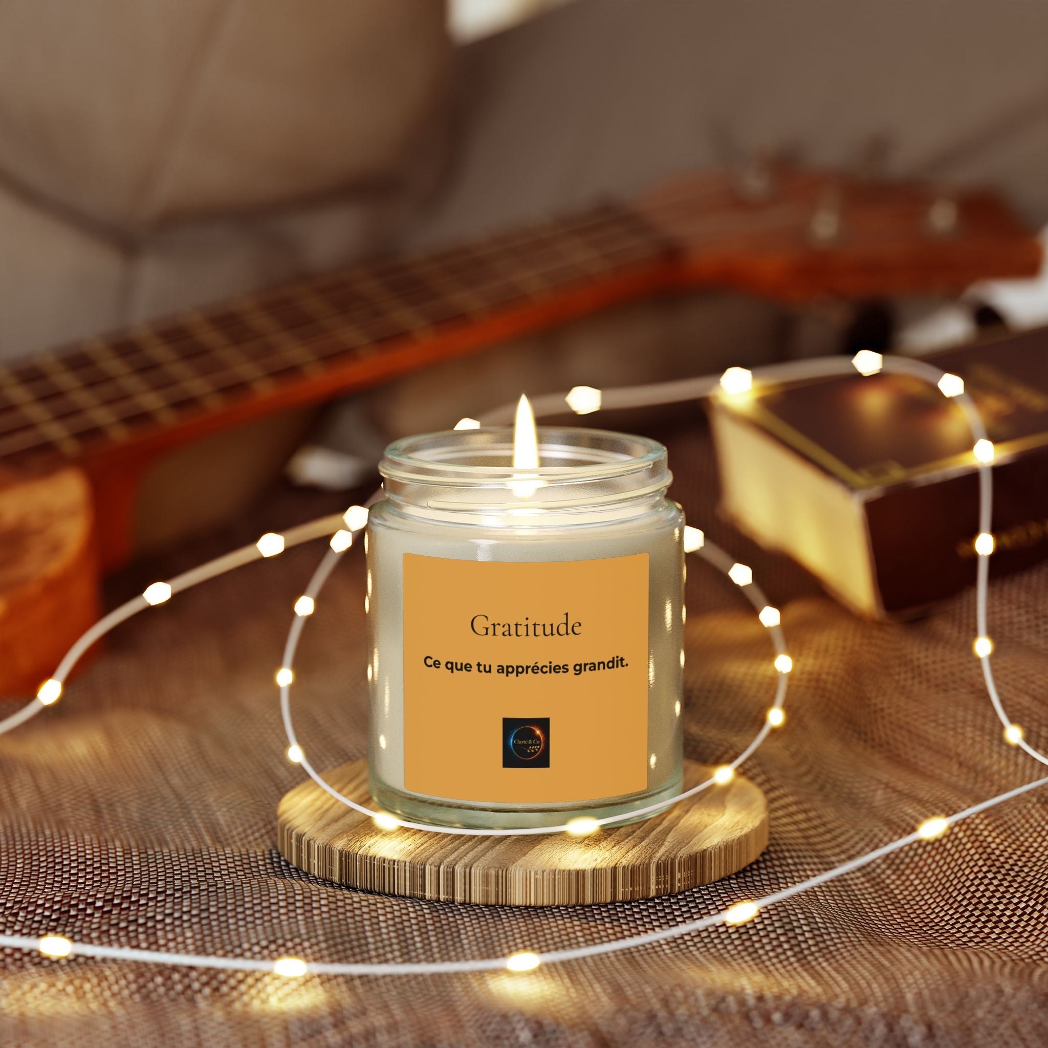 Bougie Gratitude - Parfum Vanille Mûre