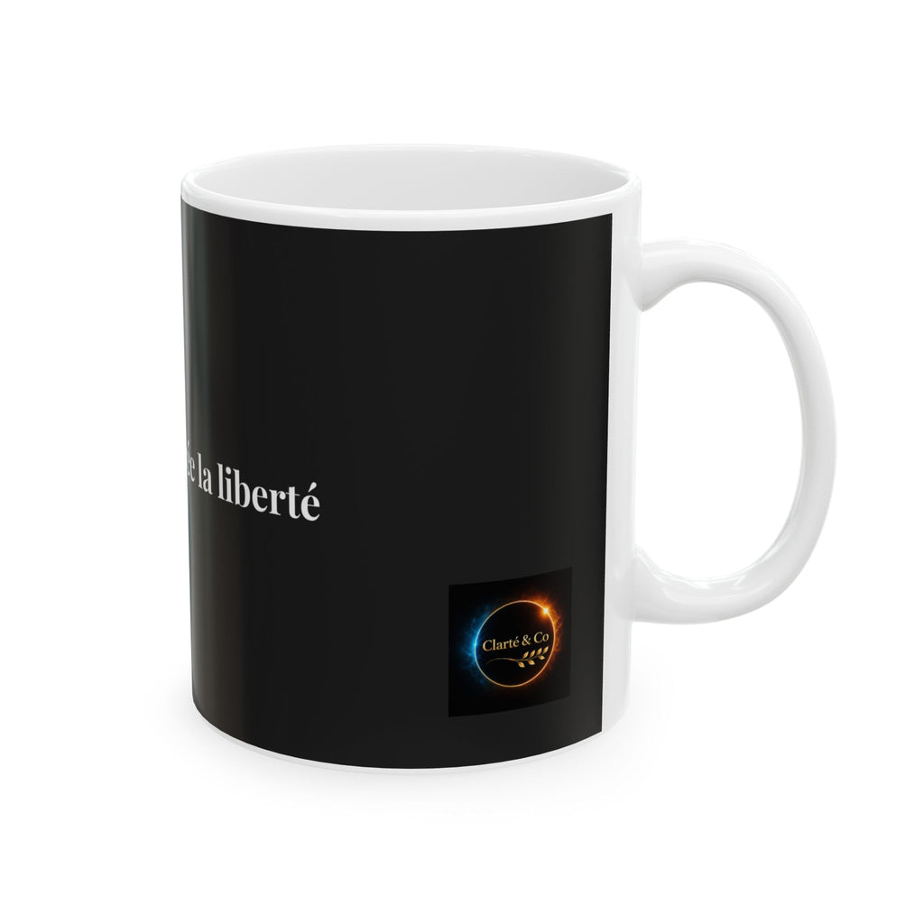 La discipline crée la liberté Mug | French quote ceramic mug