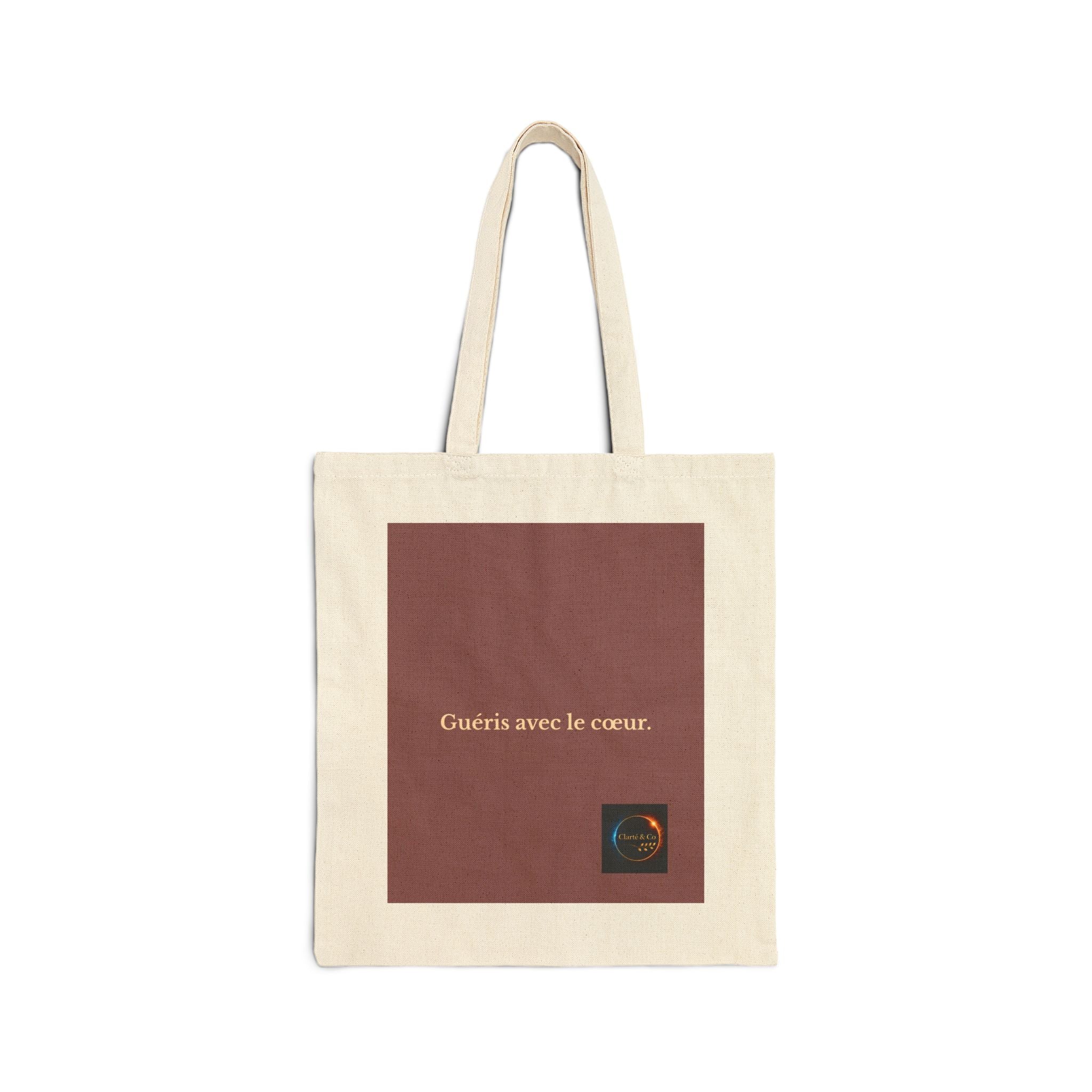 Guéris avec le coeur Tote Bag | French Quote, Minimal Square Design