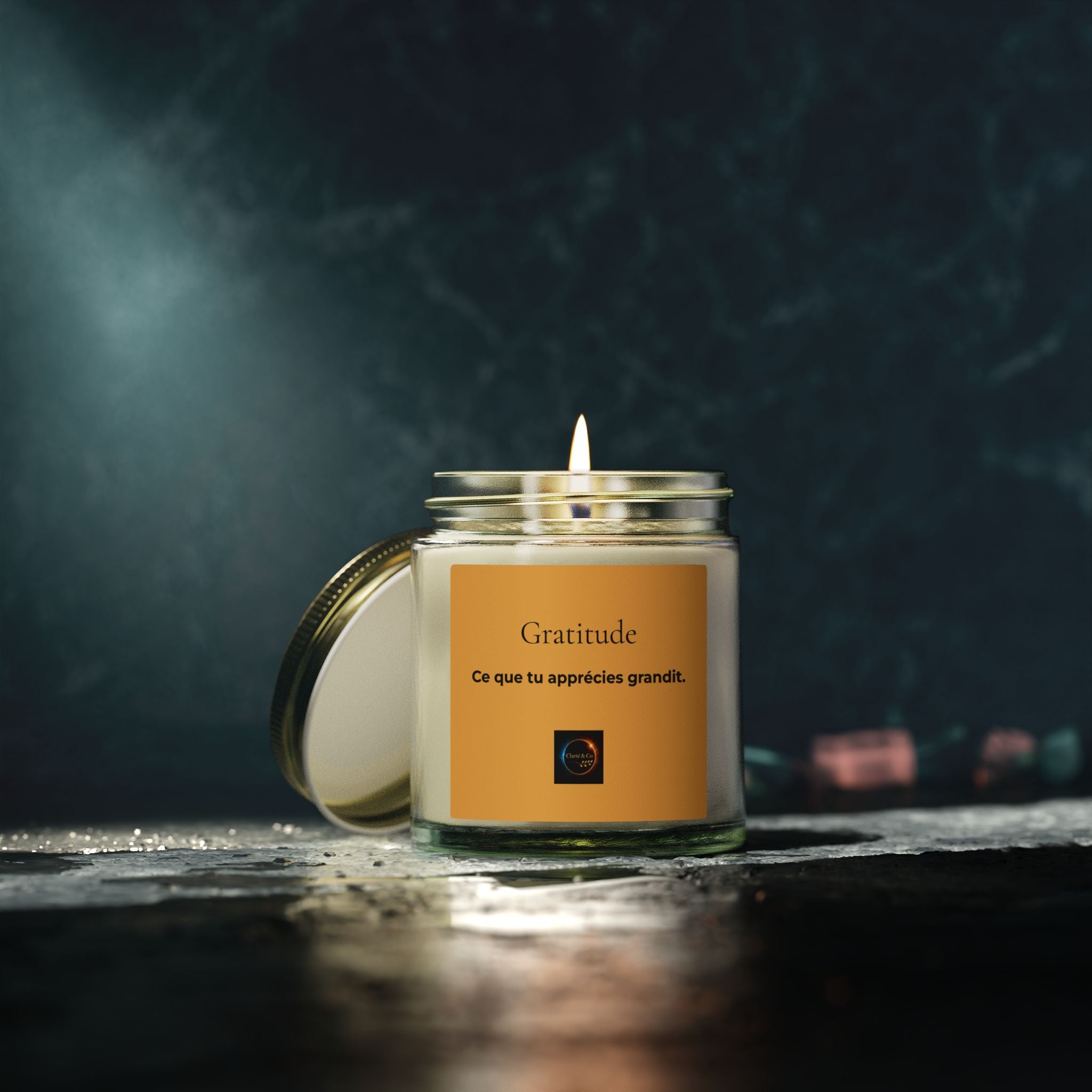 Bougie Gratitude - Parfum Vanille Mûre