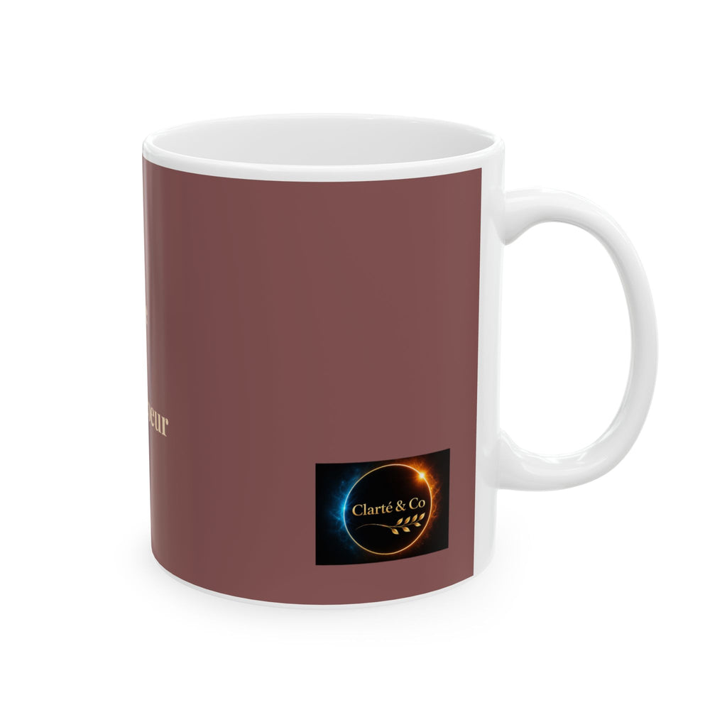 Aime avec le coeur Mug | French phrase ceramic coffee cup