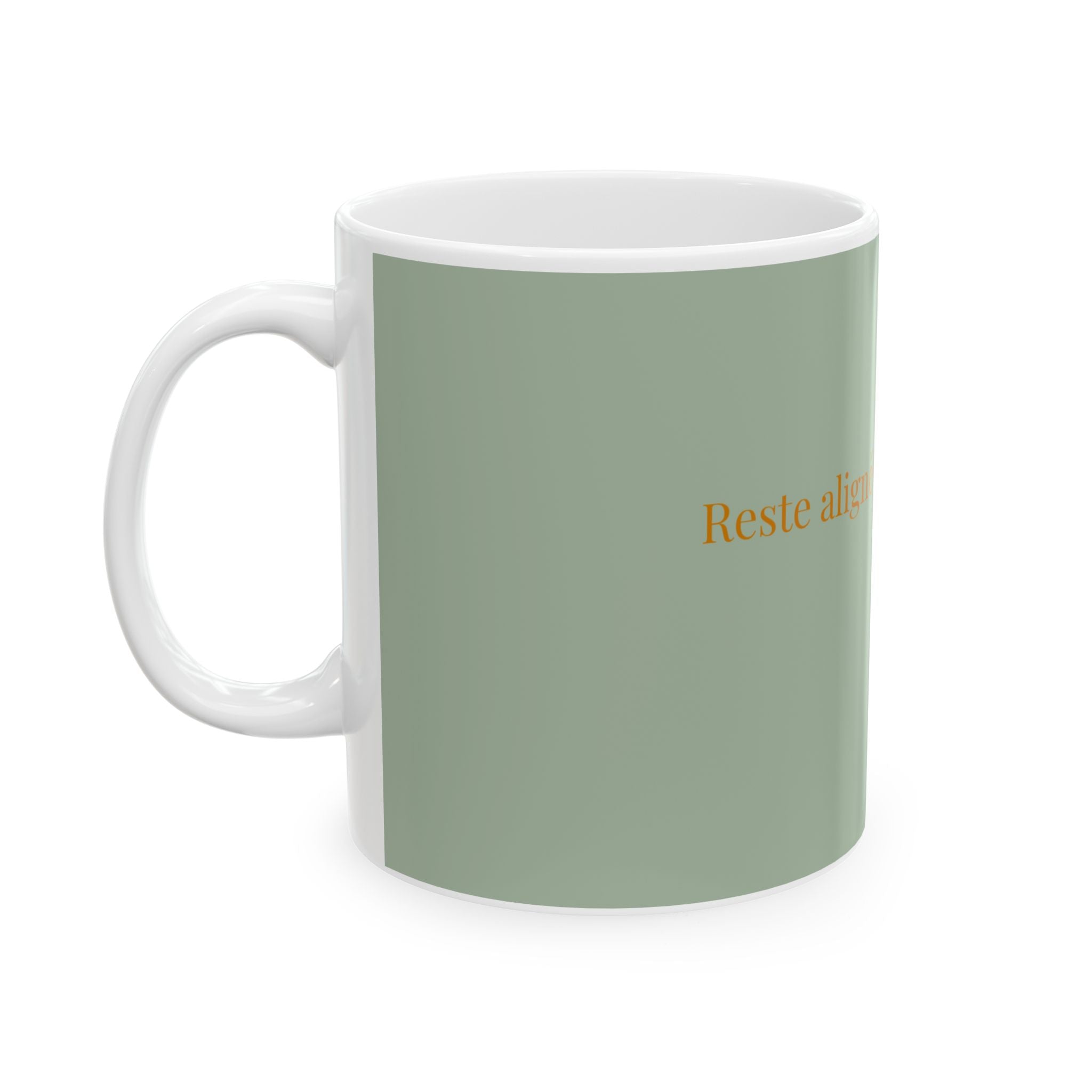 sois reste aligné avec toi-même Mug | French mantra ceramic mug