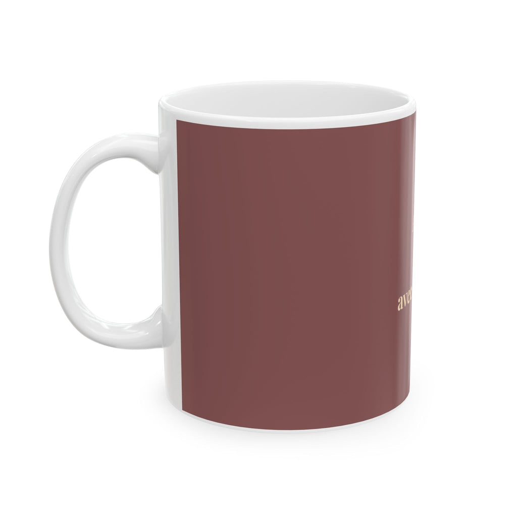 Aime avec le coeur Mug | French phrase ceramic coffee cup