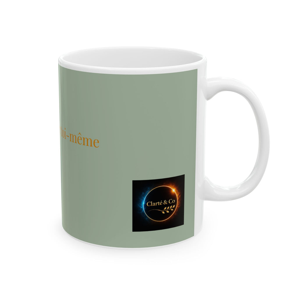 sois reste aligné avec toi-même Mug | French mantra ceramic mug