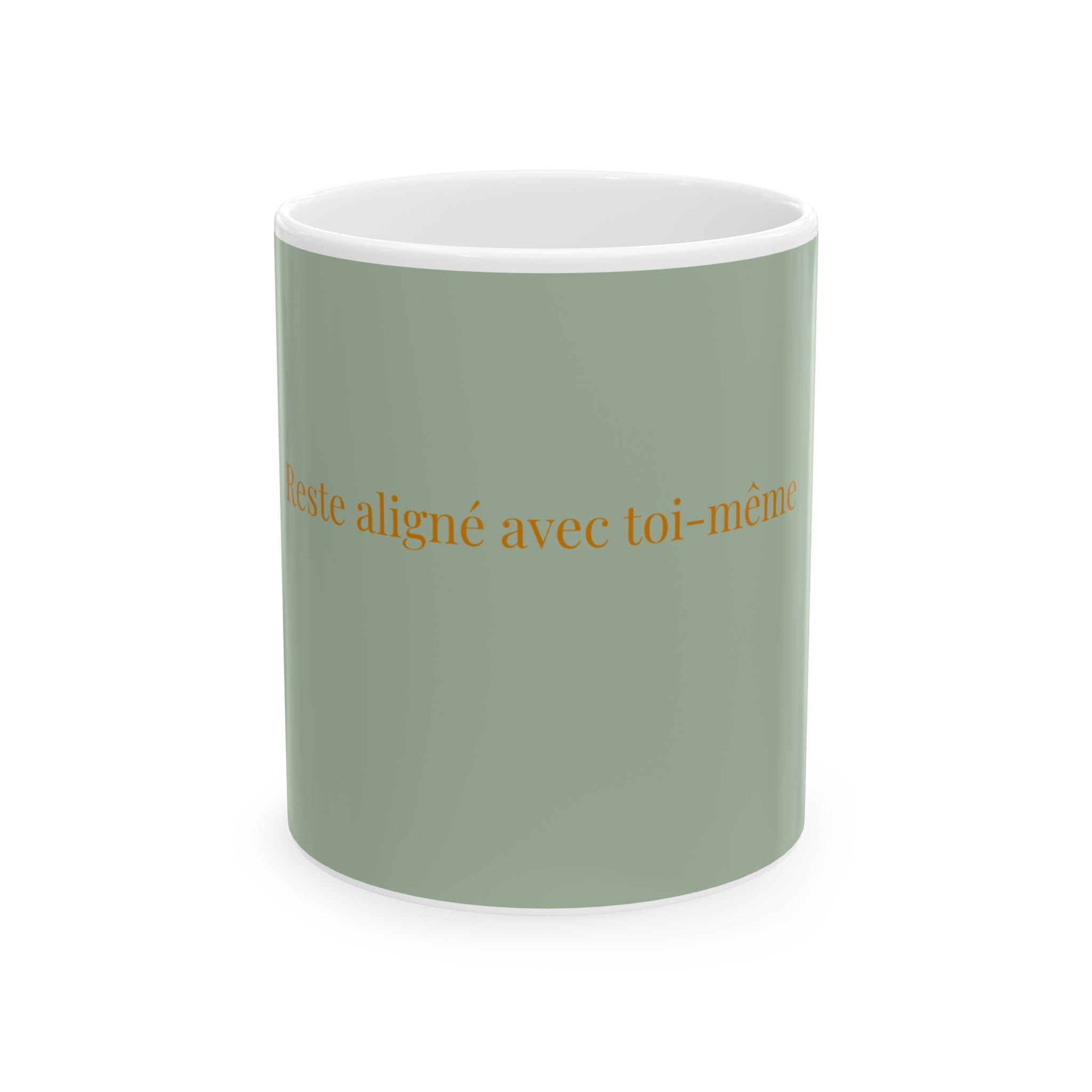 sois reste aligné avec toi-même Mug | French mantra ceramic mug