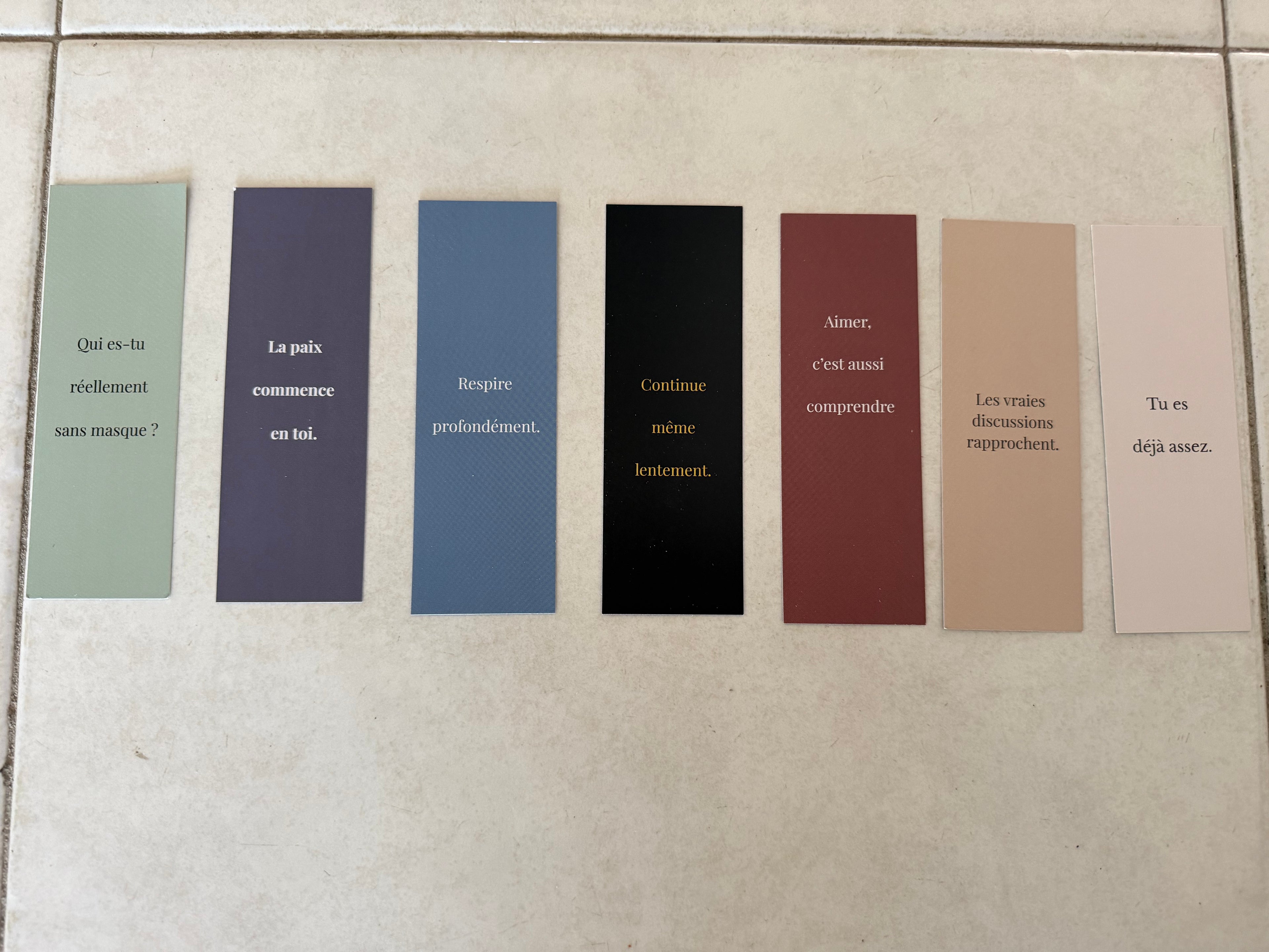 Collection Complète – 7 Marque-pages Inspirants
