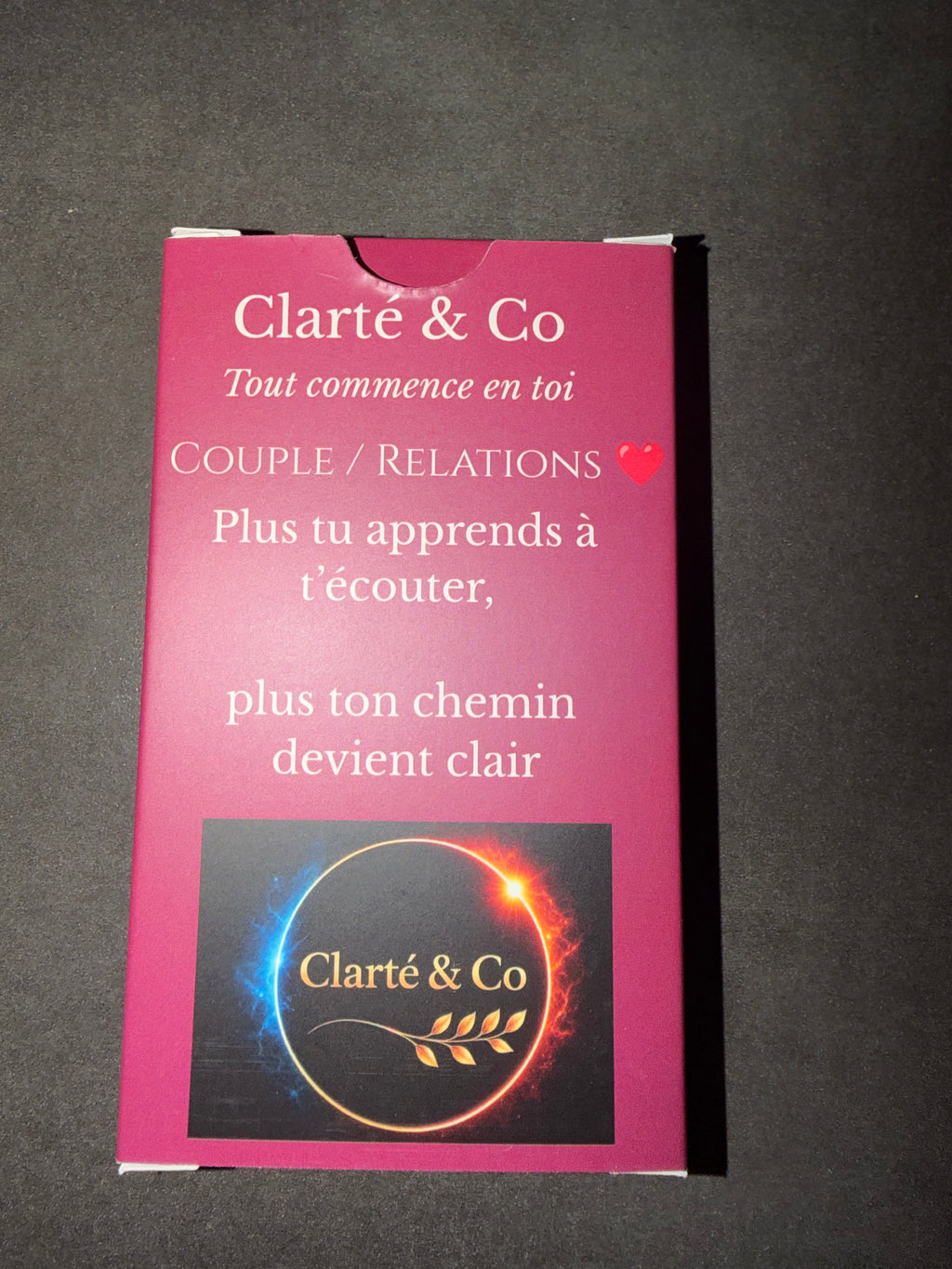 Jeux de société Clarté & Co Thème couple et relations