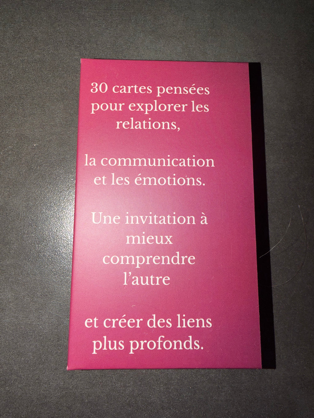 Jeux de société Clarté & Co Thème couple et relations