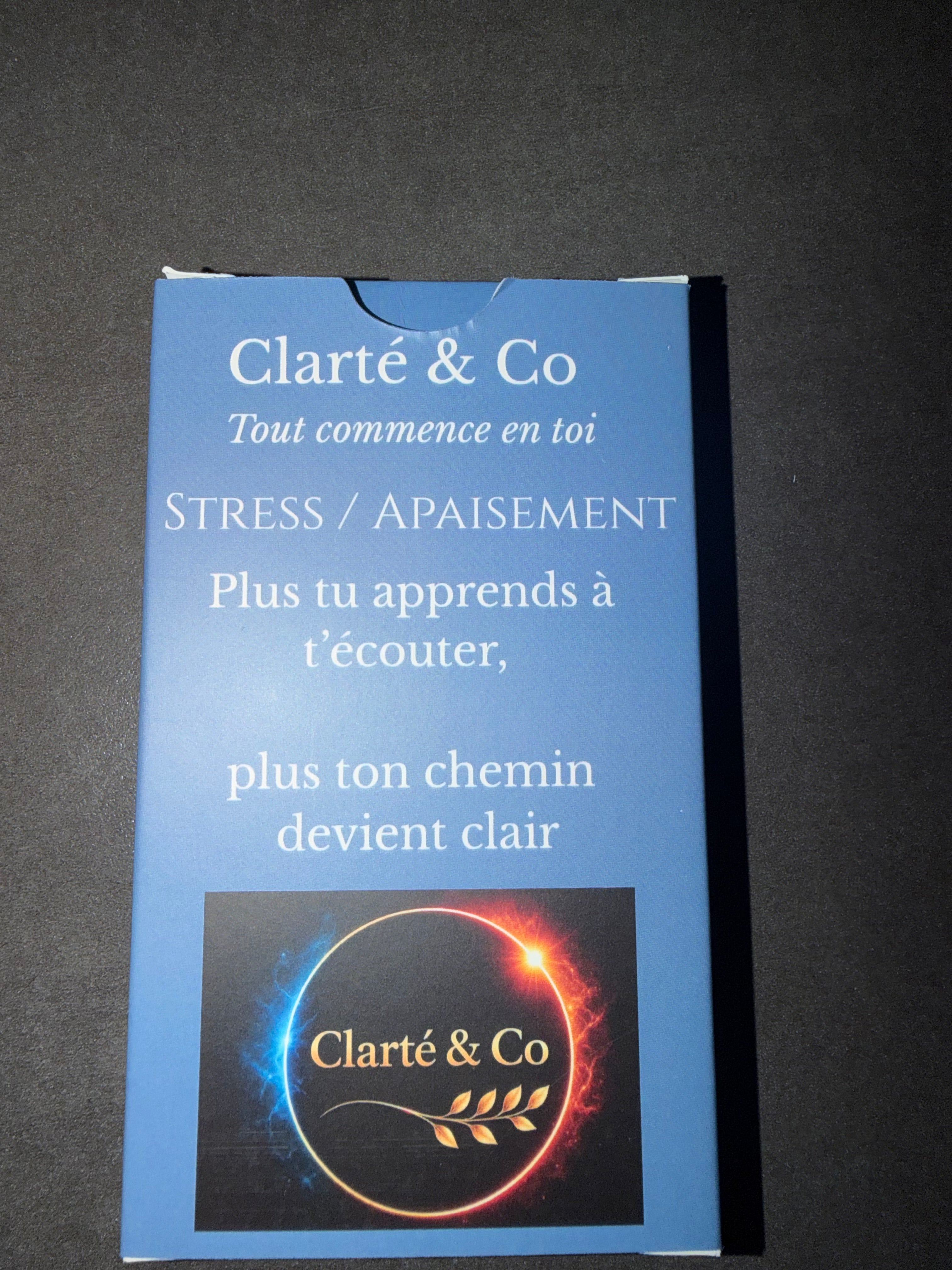 Jeux de société Clarté & Co Thème Stress et apaisement