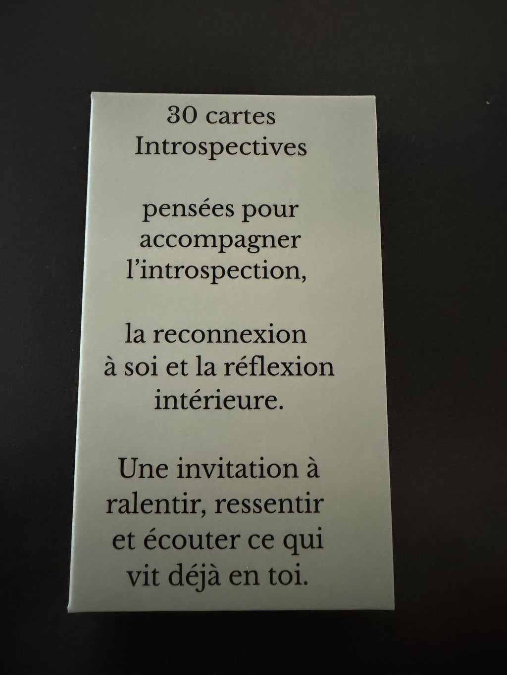 Jeux de société Clarté & Co Thème Introspection