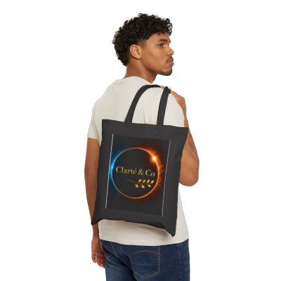 Solar Eclipse Logo Tote Bag | Clarté & Co circular emblem