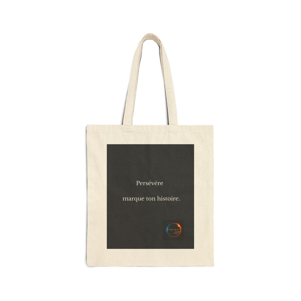 Persevere marque ton histoire Tote Bag | French inspirational text, minimalist design