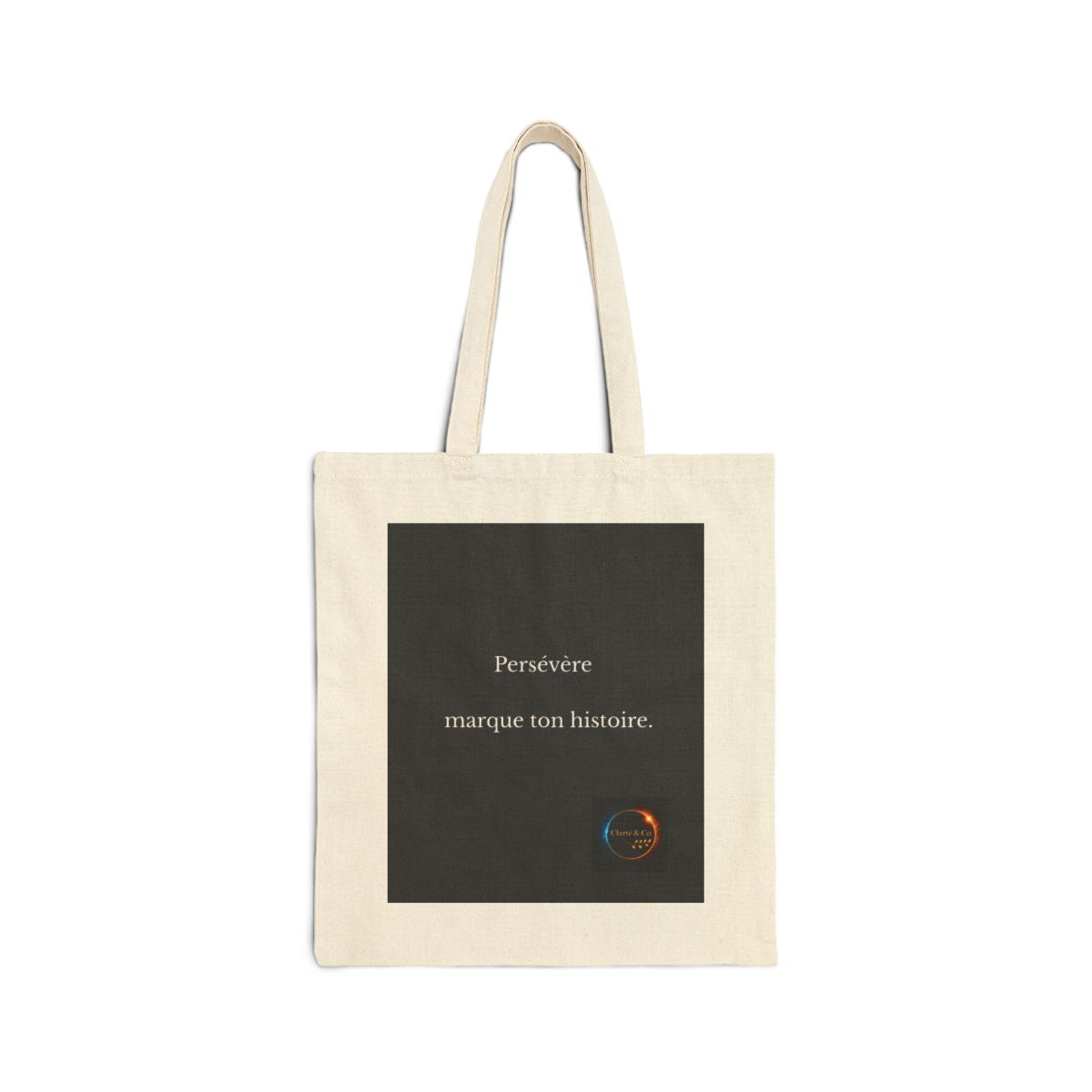 Persevere marque ton histoire Tote Bag | French inspirational text, minimalist design